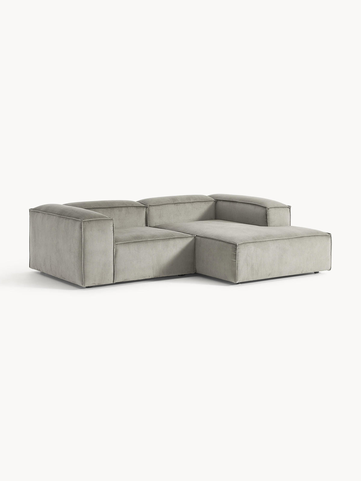 Lennon 2-Seater Modular Corner Sofa in Corduroy