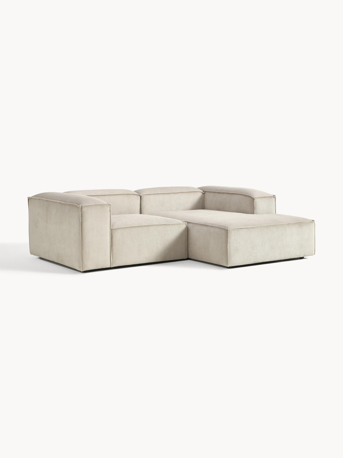 Lennon 2-Seater Modular Corner Sofa in Corduroy