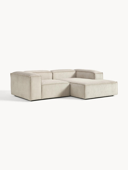Lennon 2-Seater Modular Corner Sofa in Corduroy