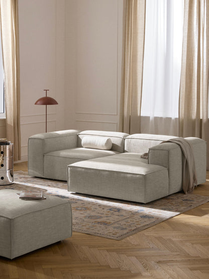 Lennon 2-Seater Modular Corner Sofa in Linen Blend
