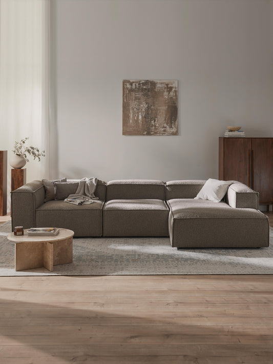 Lennon 4-Seater Modular Corner Sofa in Bouclé