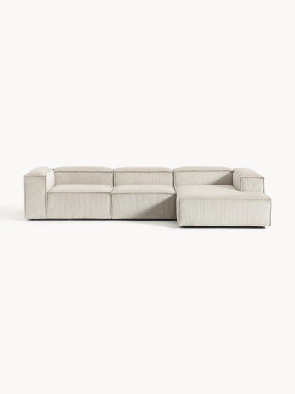 Lennon 4-Seater Modular Corner Sofa in Corduroy