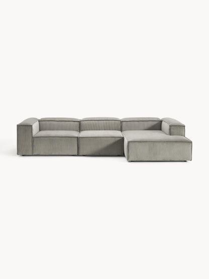 Lennon 4-Seater Modular Corner Sofa in Corduroy