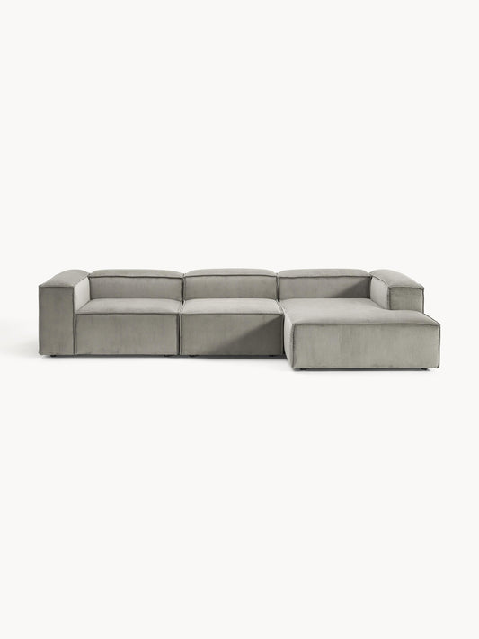 Lennon 4-Seater Modular Corner Sofa in Corduroy