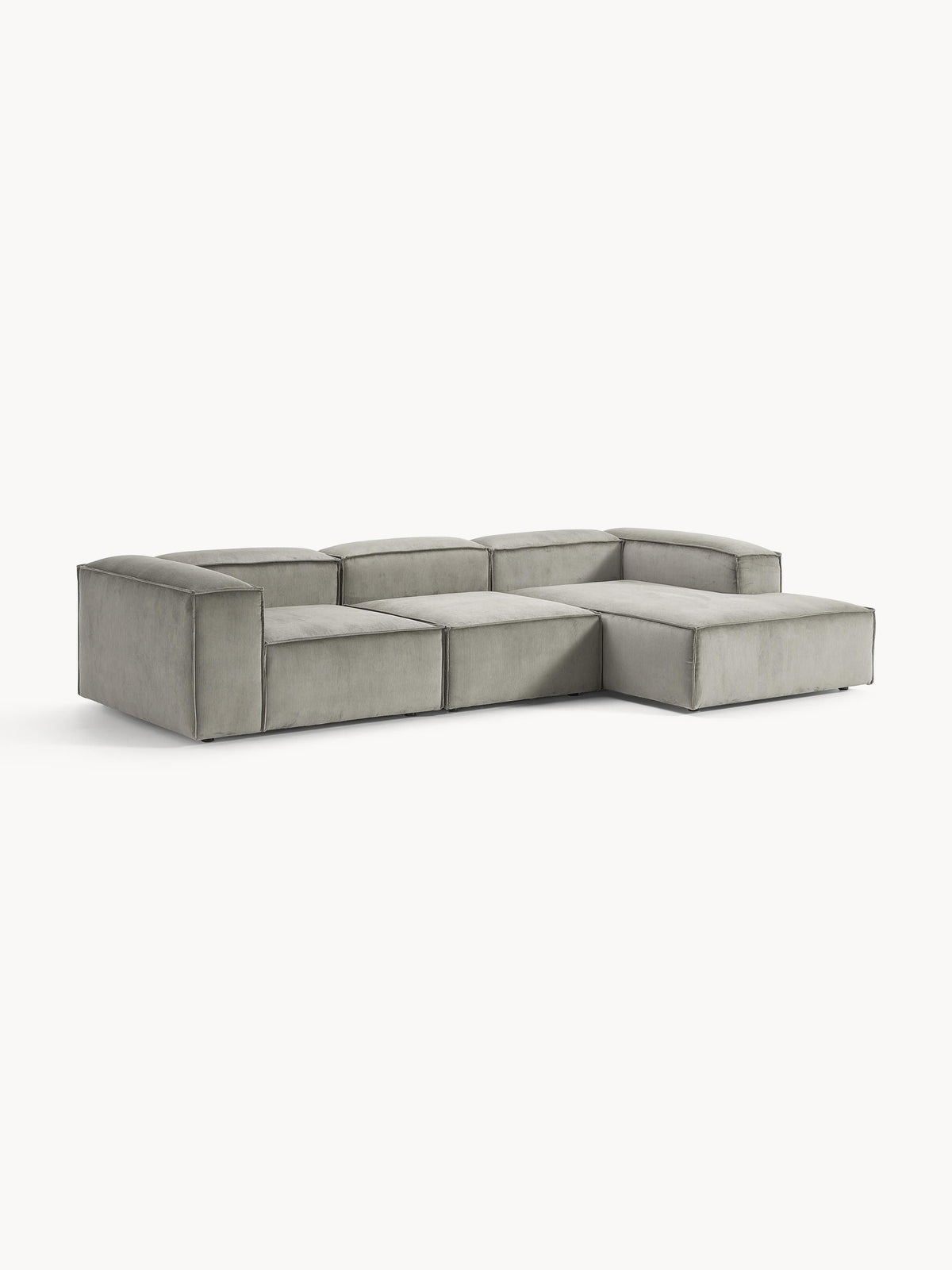 Lennon 4-Seater Modular Corner Sofa in Corduroy
