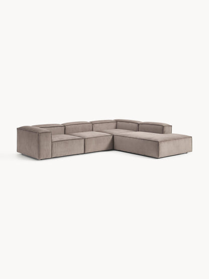 Lennon 4-Seater XL Modular Corner Sofa in Corduroy