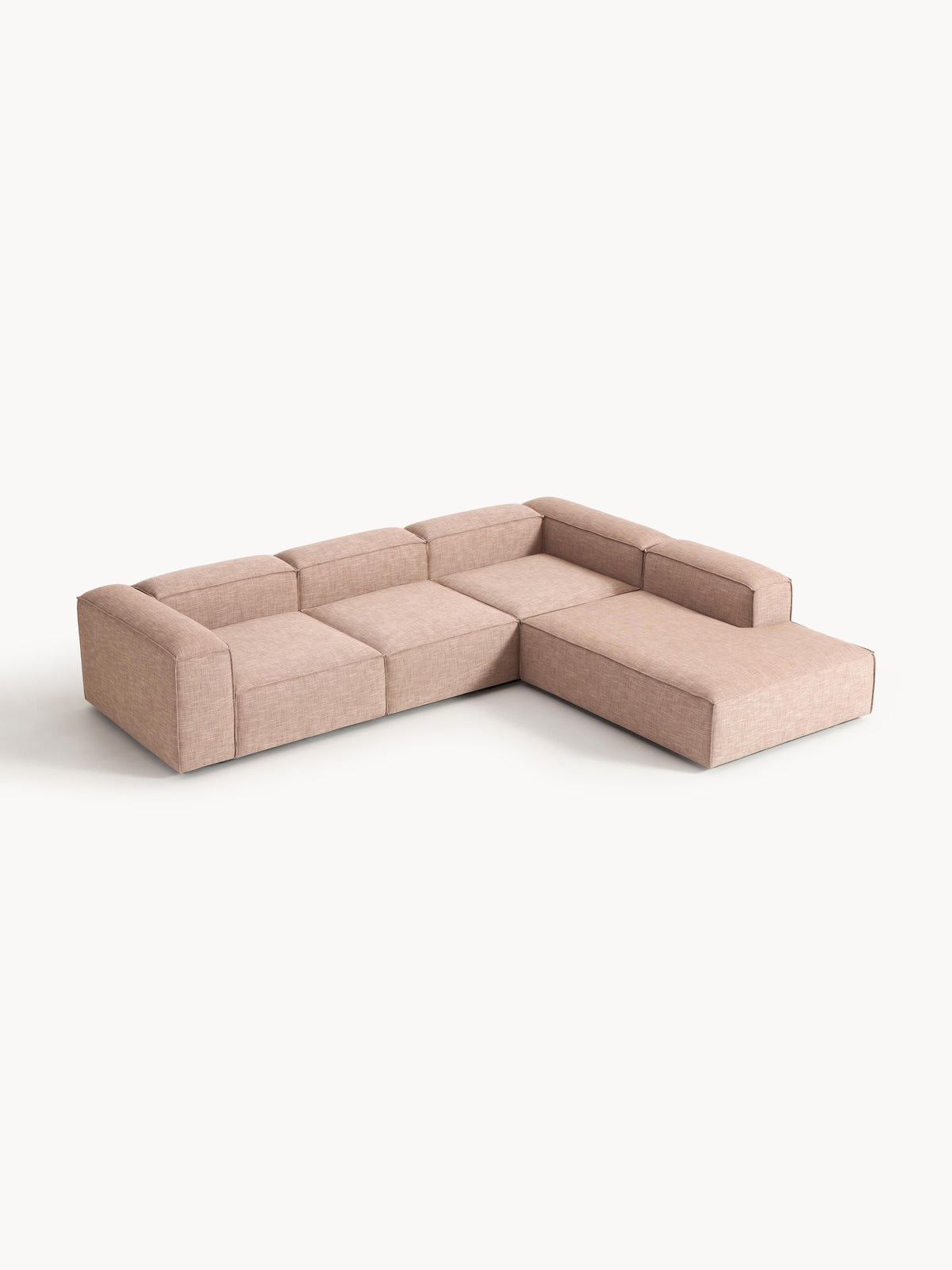 Lennon 4-Seater XL Modular Corner Sofa in Linen Blend