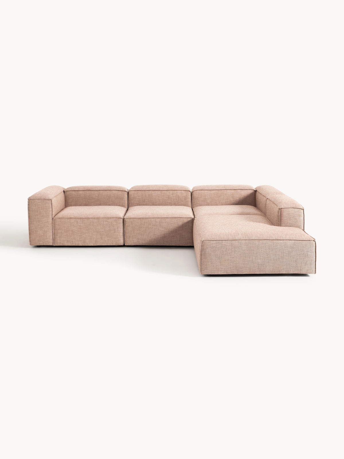 Lennon 4-Seater XL Modular Corner Sofa in Linen Blend