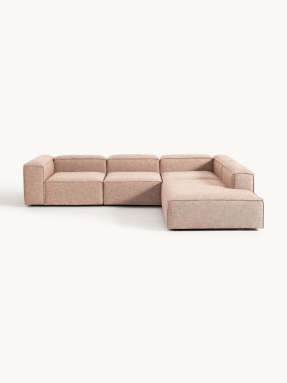 Lennon 4-Seater XL Modular Corner Sofa in Linen Blend