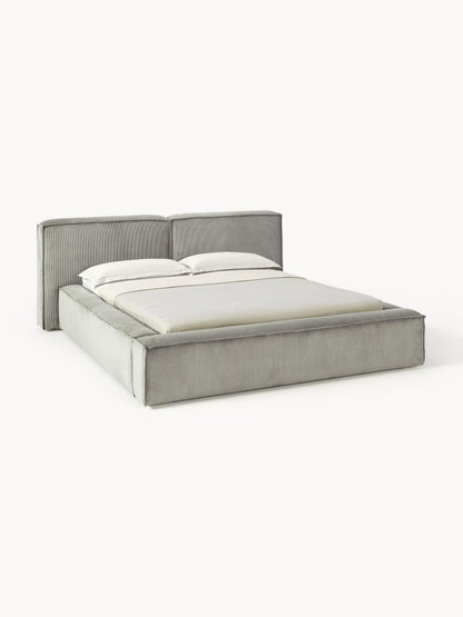 Lennon Bed, Upholstered in Corduroy
