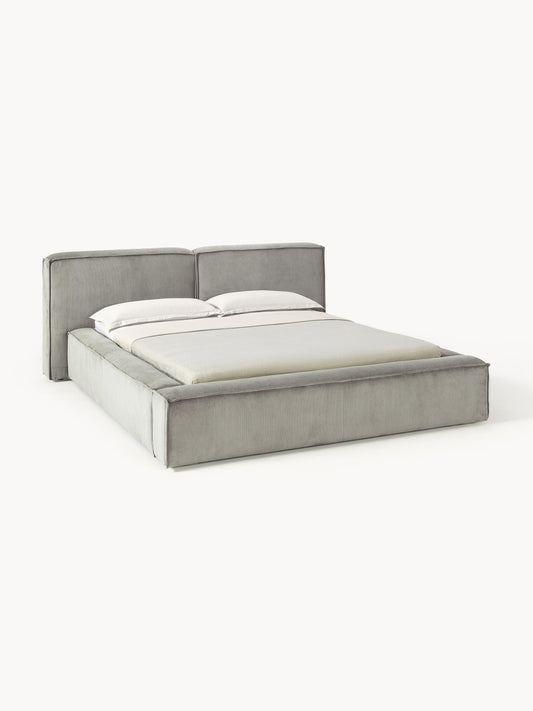 Lennon Bed, Upholstered in Corduroy