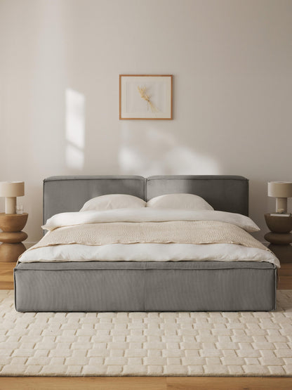 Lennon Bed, Upholstered in Corduroy