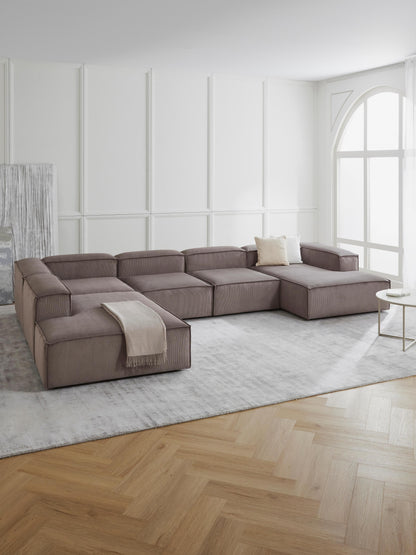 Lennon Ottoman Corner Section in Corduroy