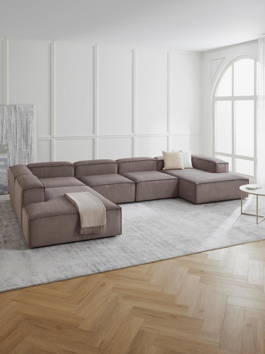 Lennon Ottoman Corner Section in Corduroy