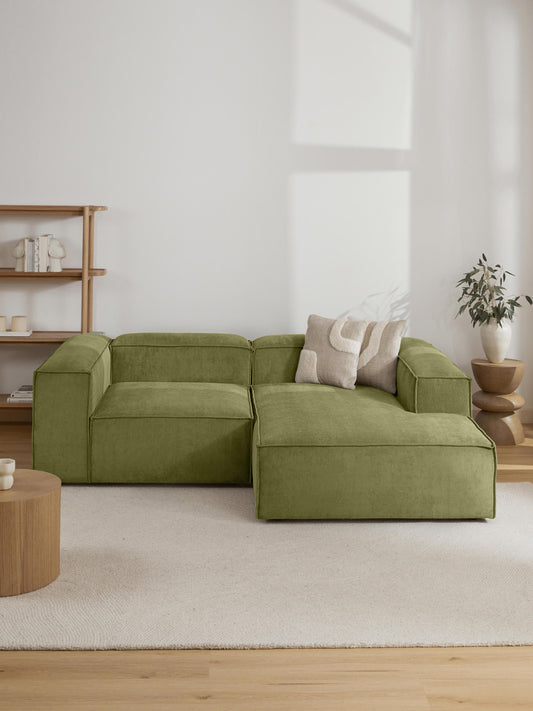 Lennon Ottoman Corner Section in Corduroy