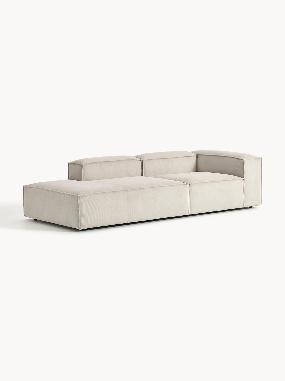 Lennon Ottoman in Corduroy, Modular