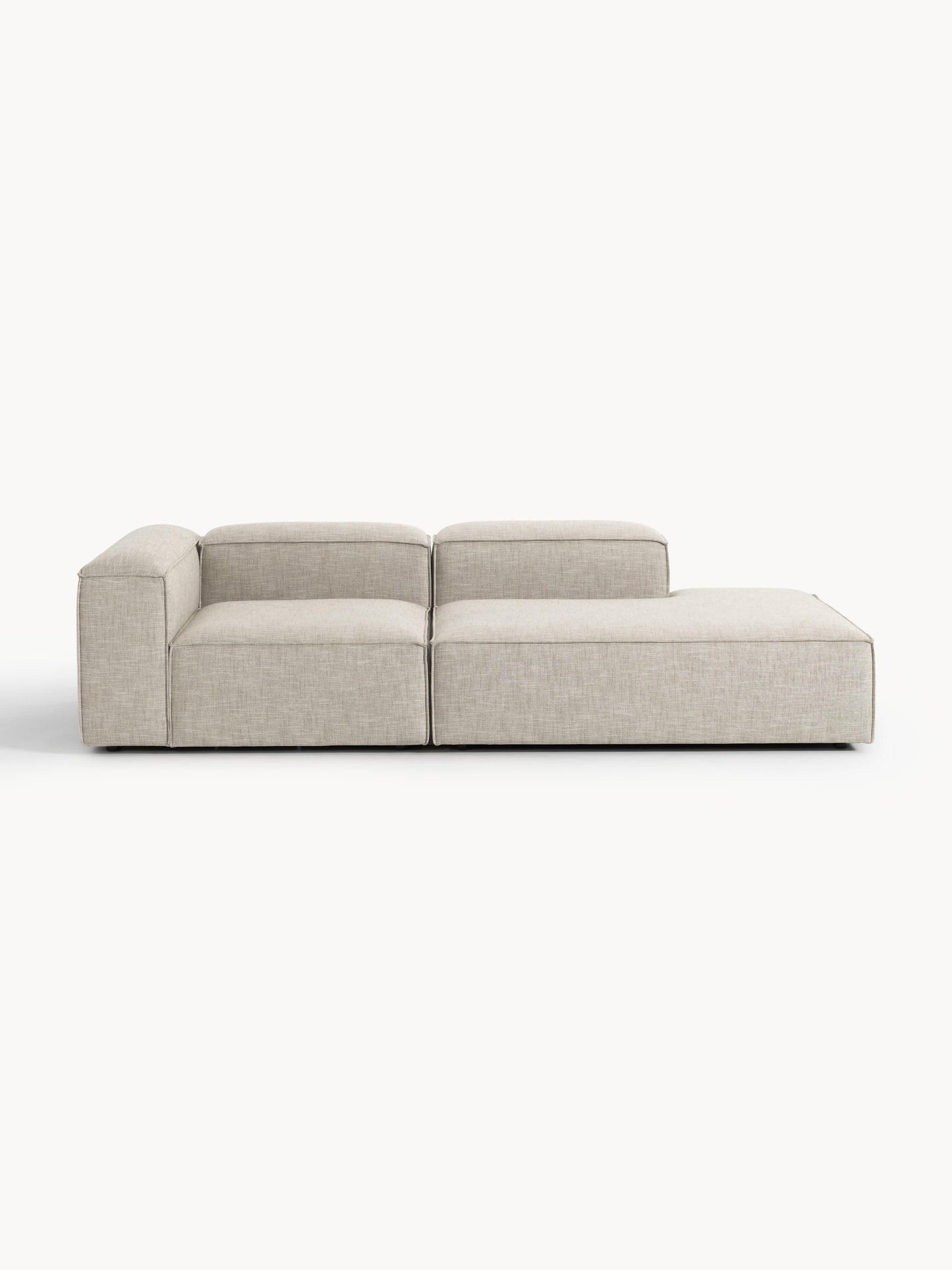 Lennon Ottoman in Linen Blend, Modular