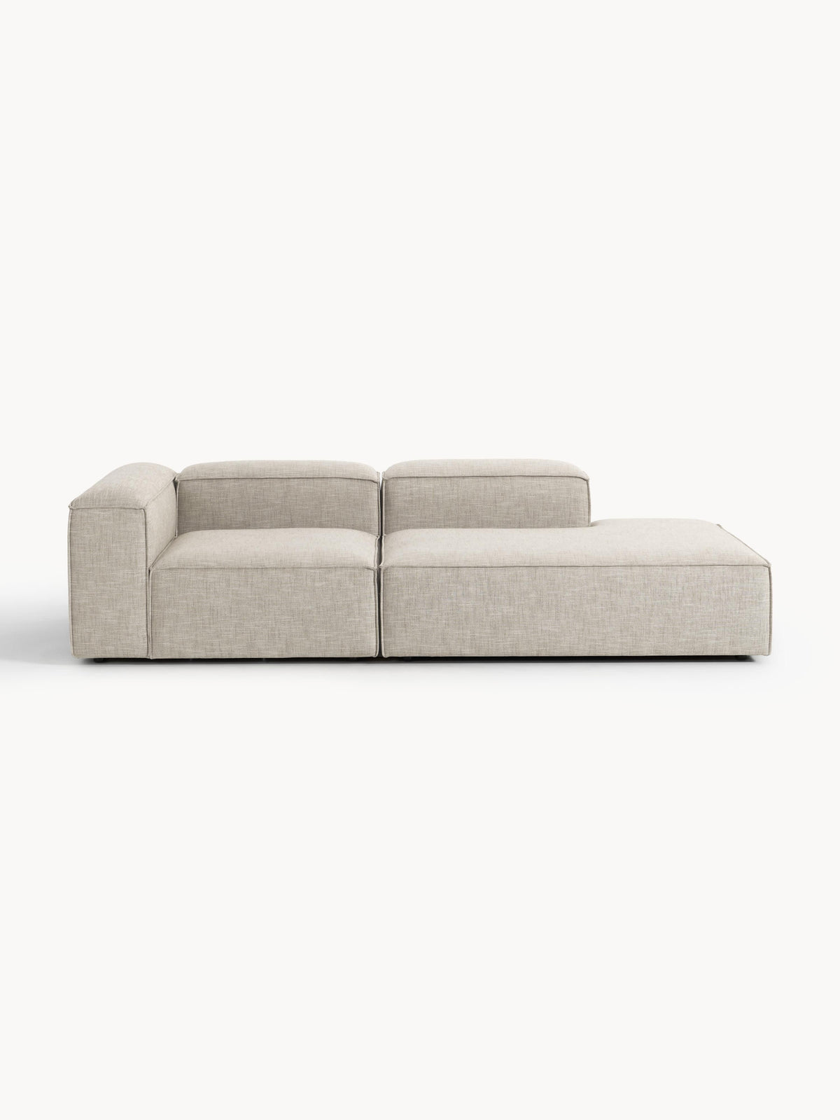 Lennon Ottoman in Linen Blend, Modular