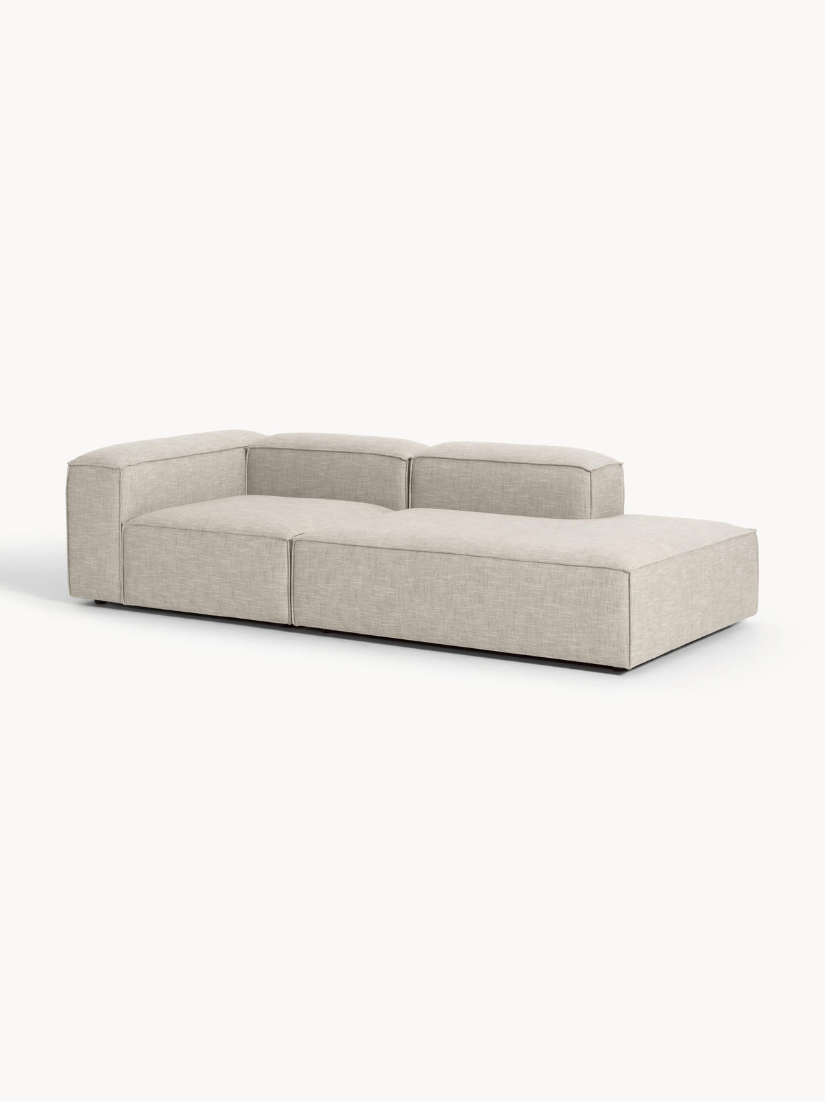 Lennon Ottoman in Linen Blend, Modular