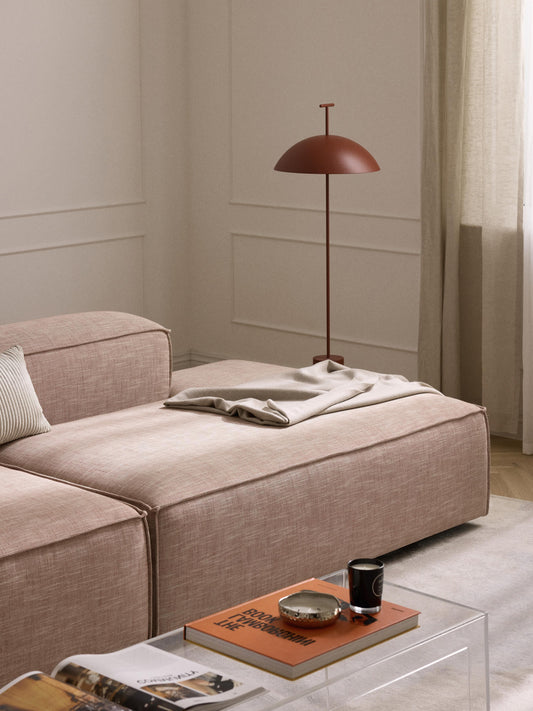 Lennon Ottoman Section in Linen Blend