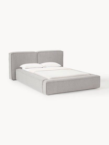 Lennon Upholstered Bed in Bouclé