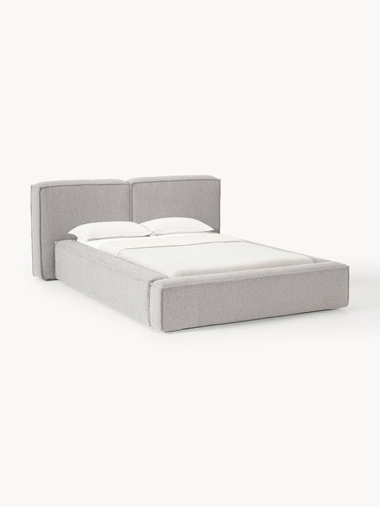 Lennon Upholstered Bed in Bouclé