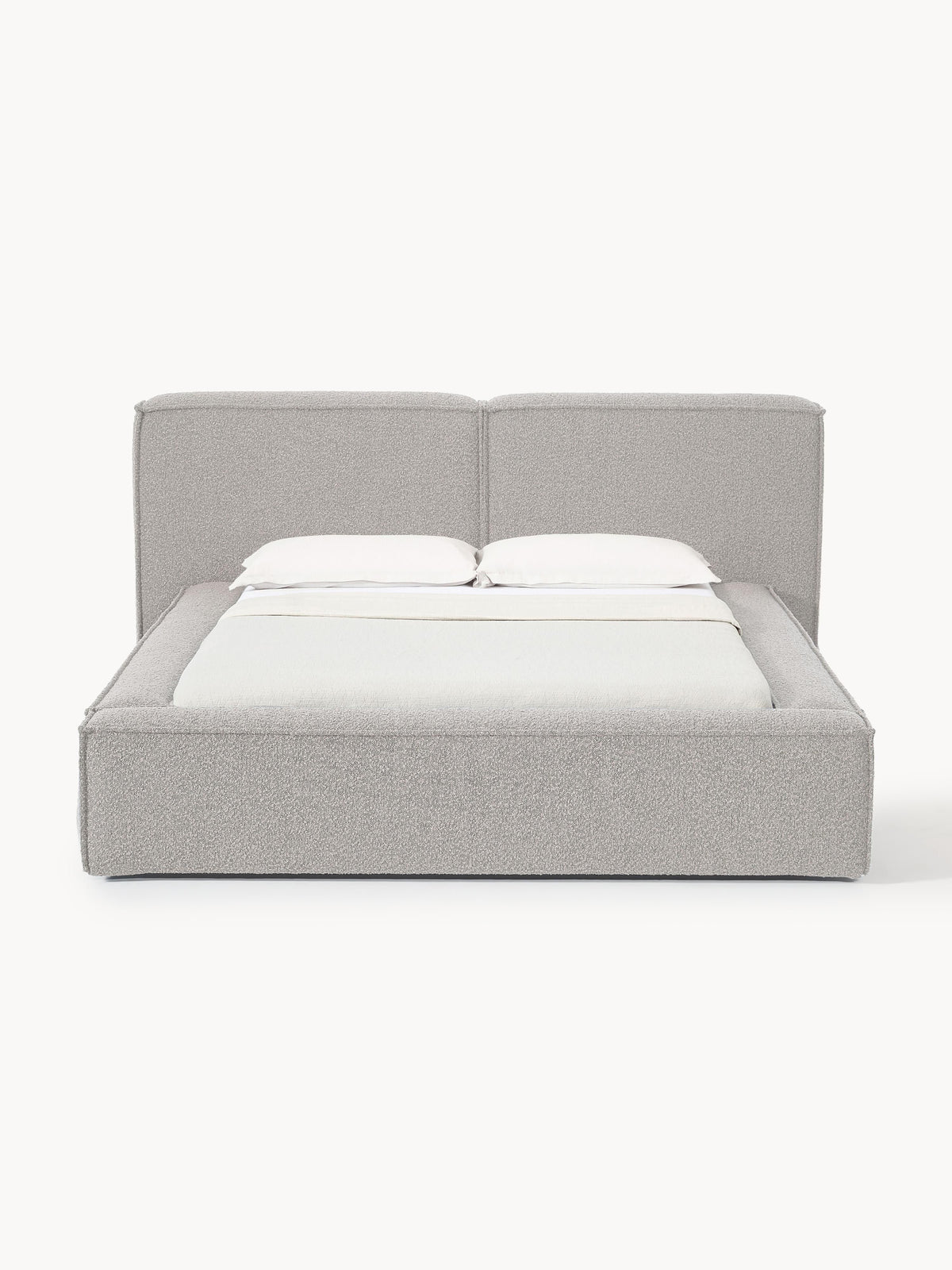 Lennon Upholstered Bed in Bouclé