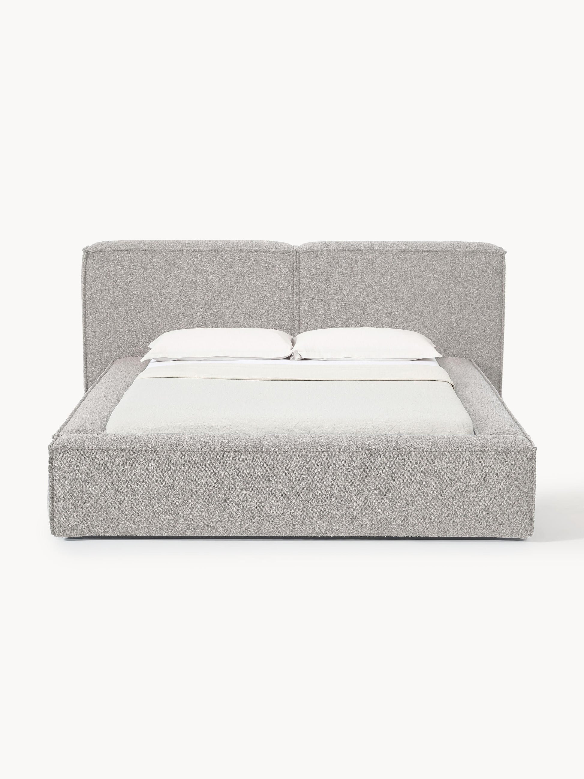 Lennon Upholstered Bed in Bouclé