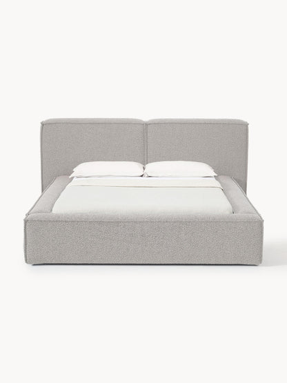 Lennon Upholstered Bed in Bouclé