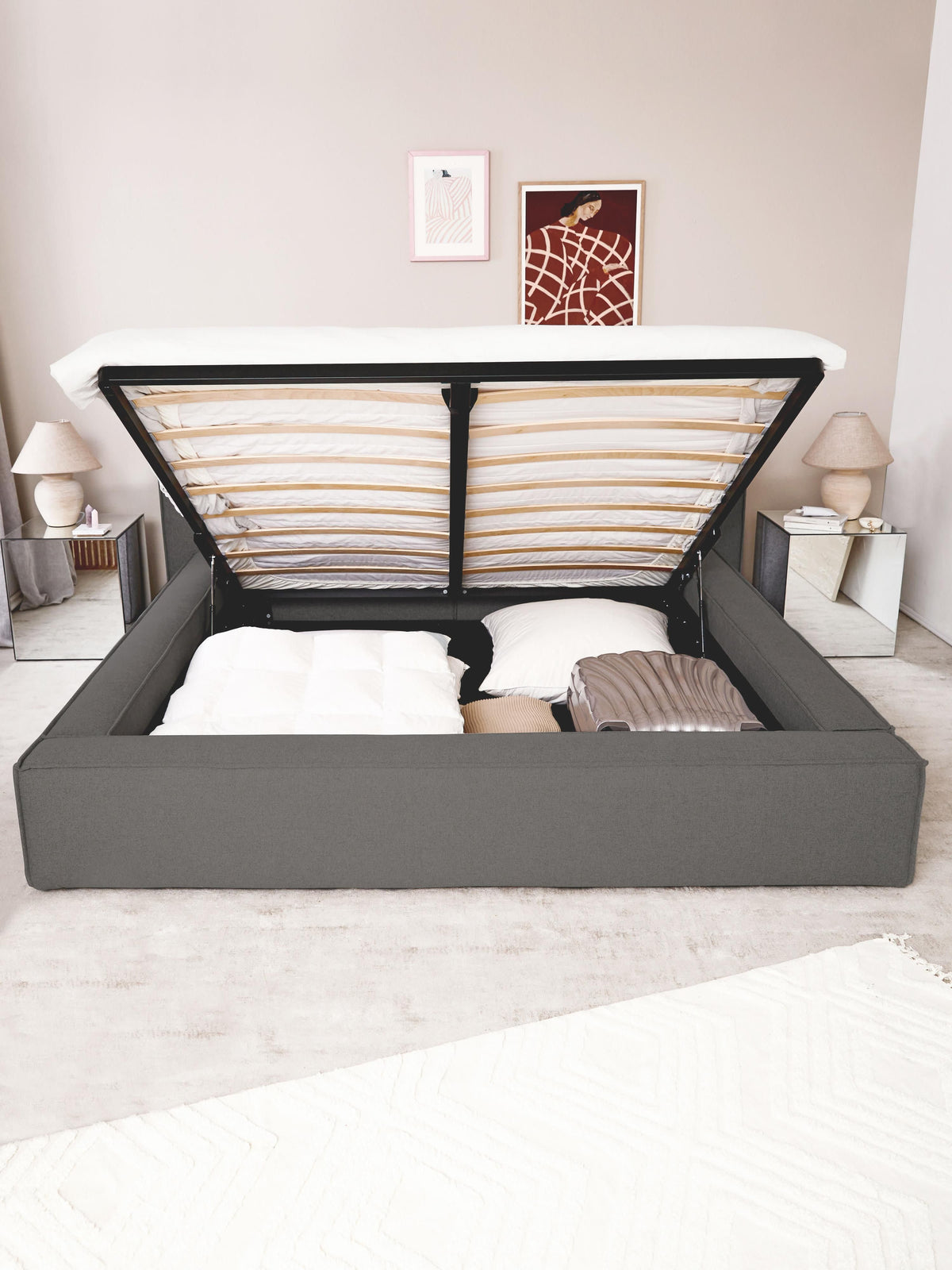 Lennon Upholstered Storage Bed