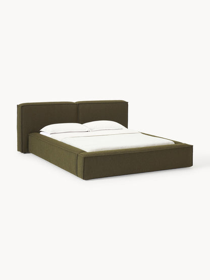 Lennon Upholstered Storage Bed in Bouclé