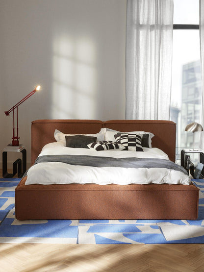 Lennon Upholstered Storage Bed in Bouclé