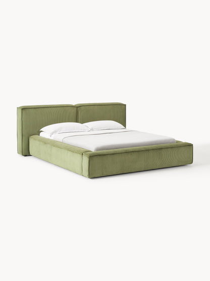 Lennon Upholstered Storage Bed in Corduroy