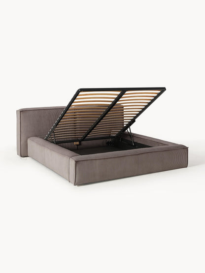 Lennon Upholstered Storage Bed in Corduroy