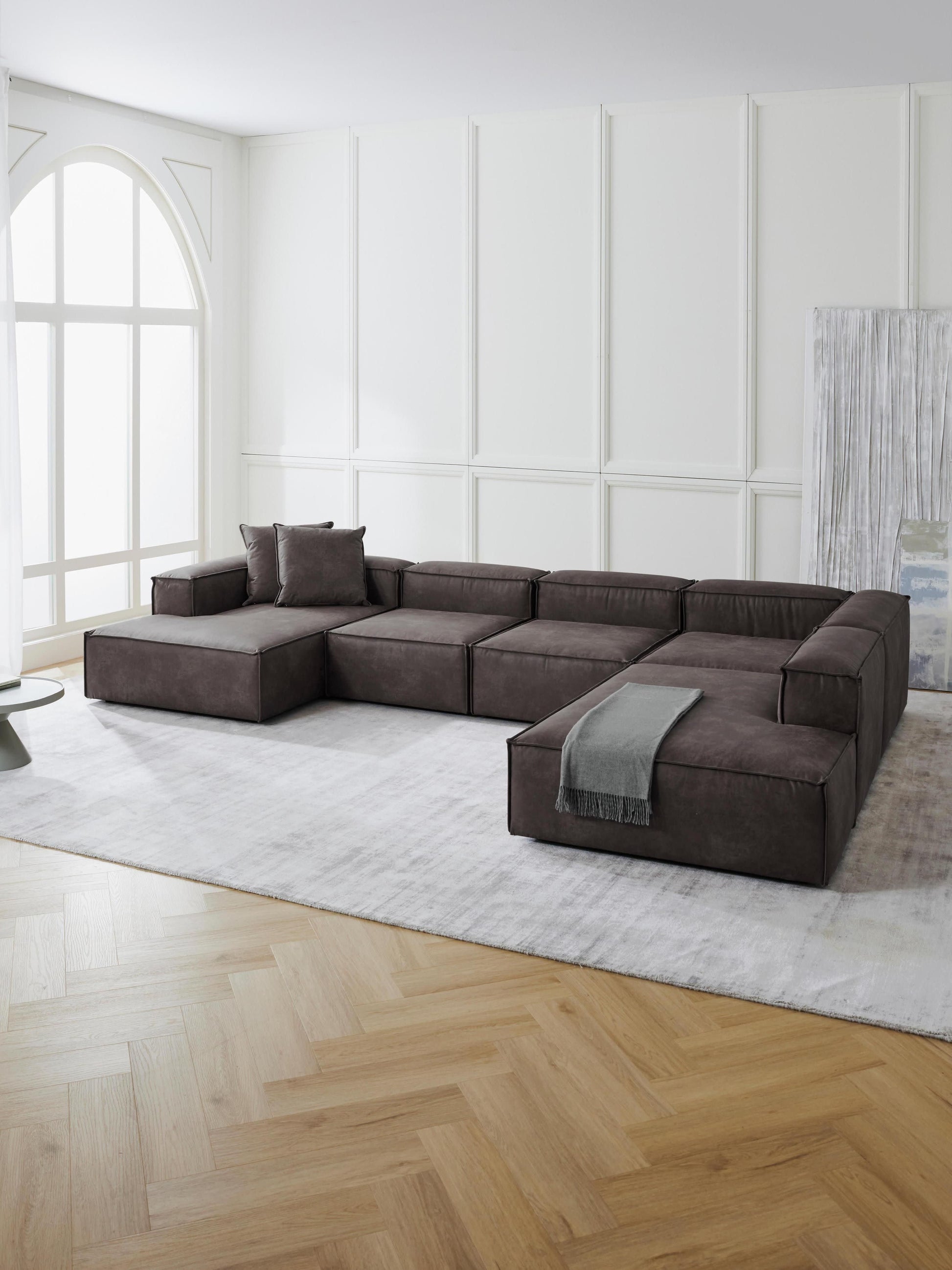 Lennon XL Sofa in Leather, Modular