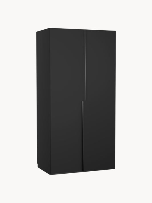Leon Hinged-Door Modular Wardrobe in Various Sizes, 100 cm Wide