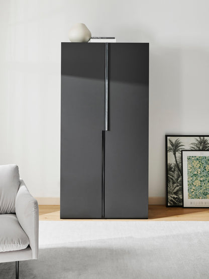Leon Hinged-Door Modular Wardrobe in Various Sizes, 100 cm Wide