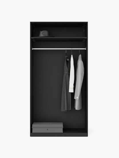 Leon Hinged-Door Modular Wardrobe in Various Sizes, 100 cm Wide
