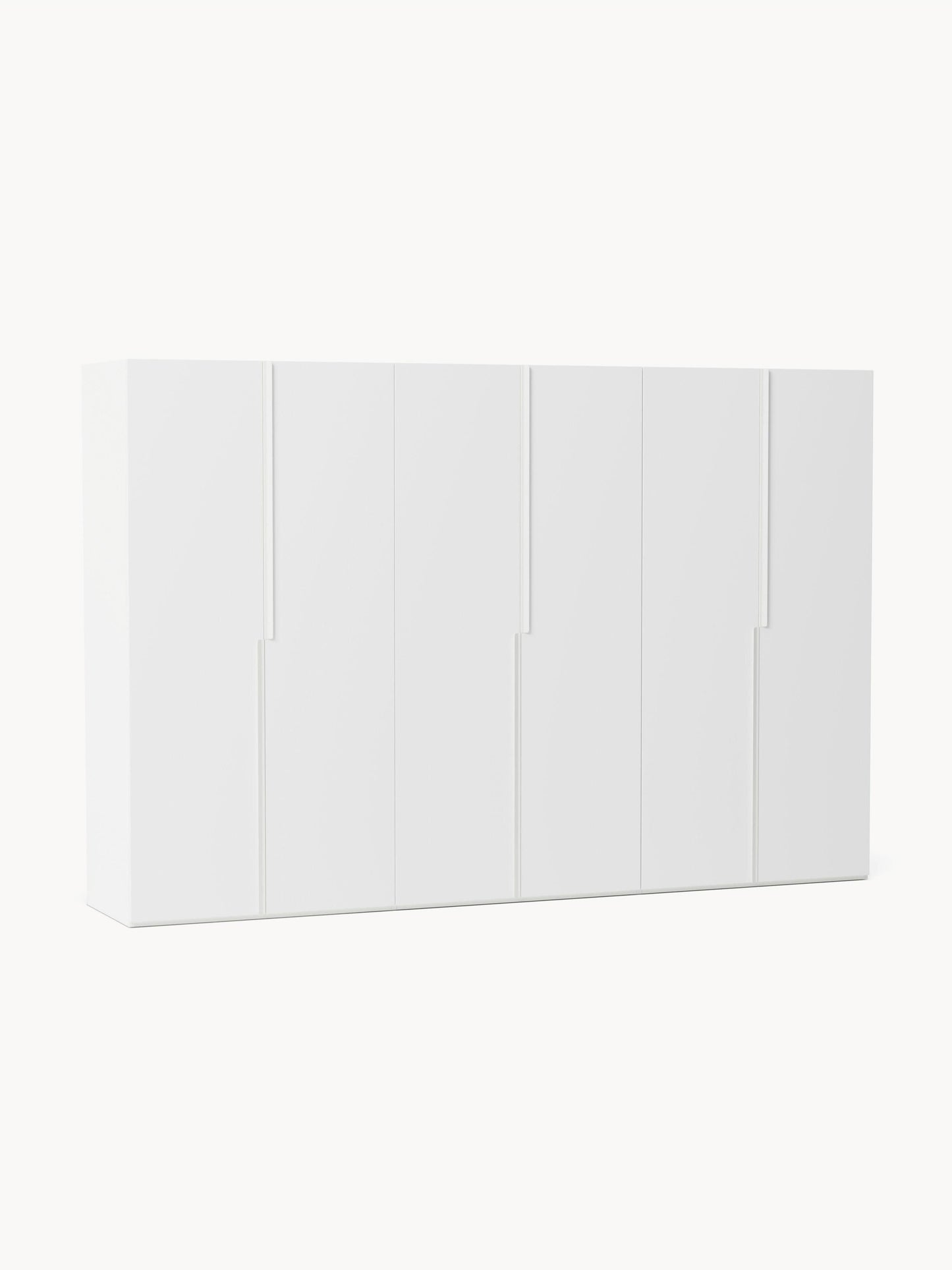 Leon Hinged-Door Modular Wardrobe in Various Sizes, 300 cm Wide