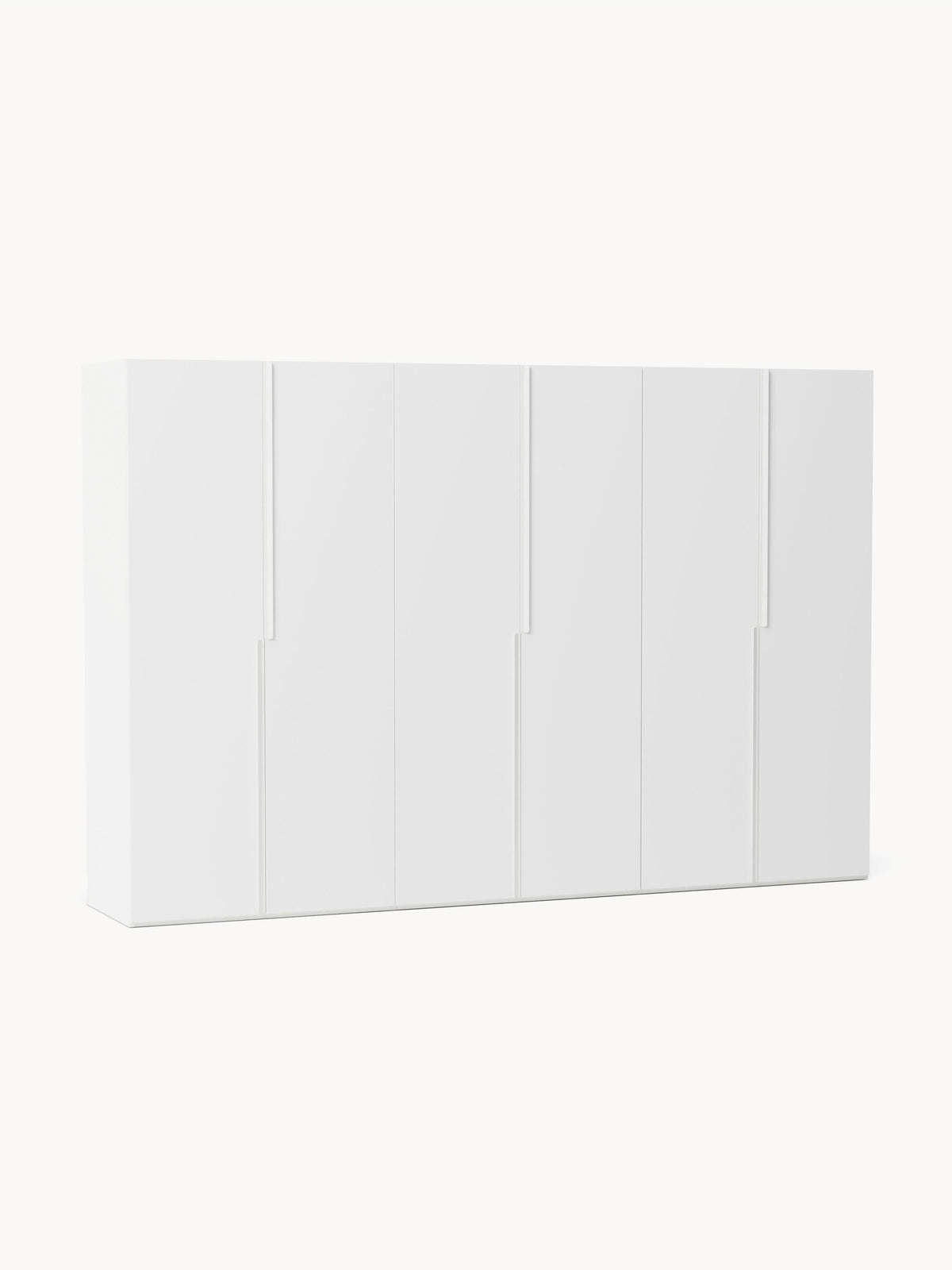 Leon Hinged-Door Modular Wardrobe in Various Sizes, 300 cm Wide