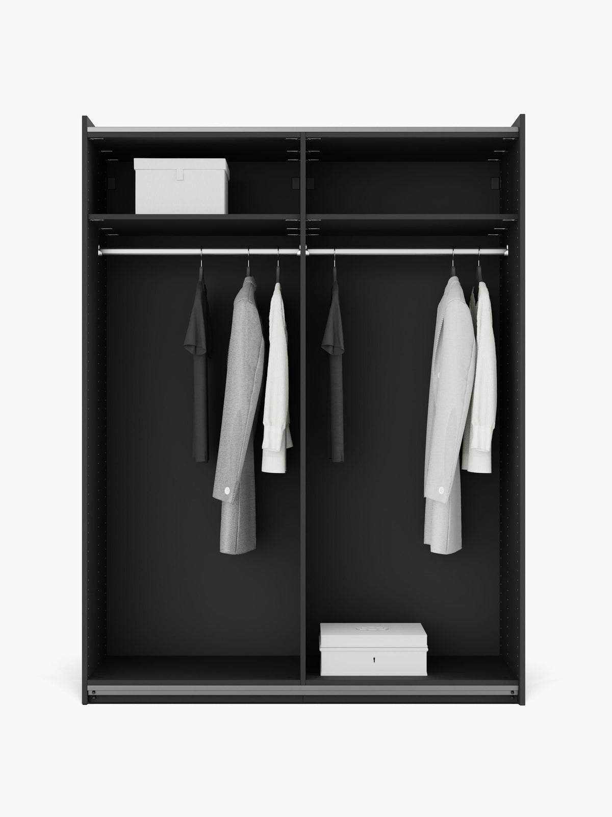 Leon Sliding-Door Modular Wardrobe in Various Sizes, 150 cm Wide