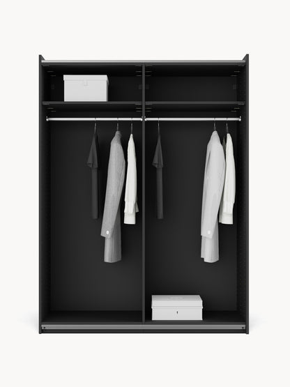 Leon Sliding-Door Modular Wardrobe in Various Sizes, 150 cm Wide