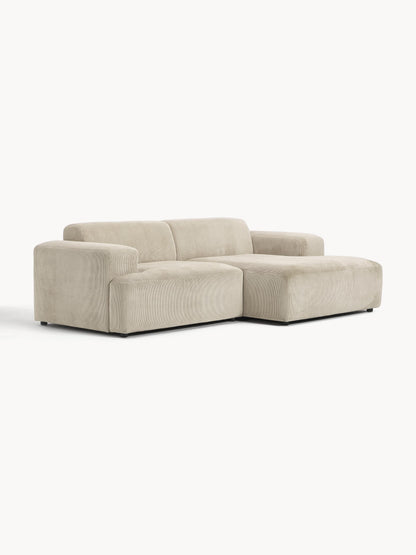 Melva 3-Seater Corner Sofa in Corduroy