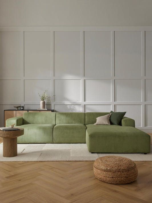 Melva 4-Seater Corner Sofa in Corduroy