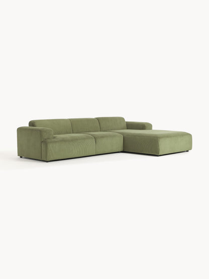 Melva 4-Seater Corner Sofa in Corduroy