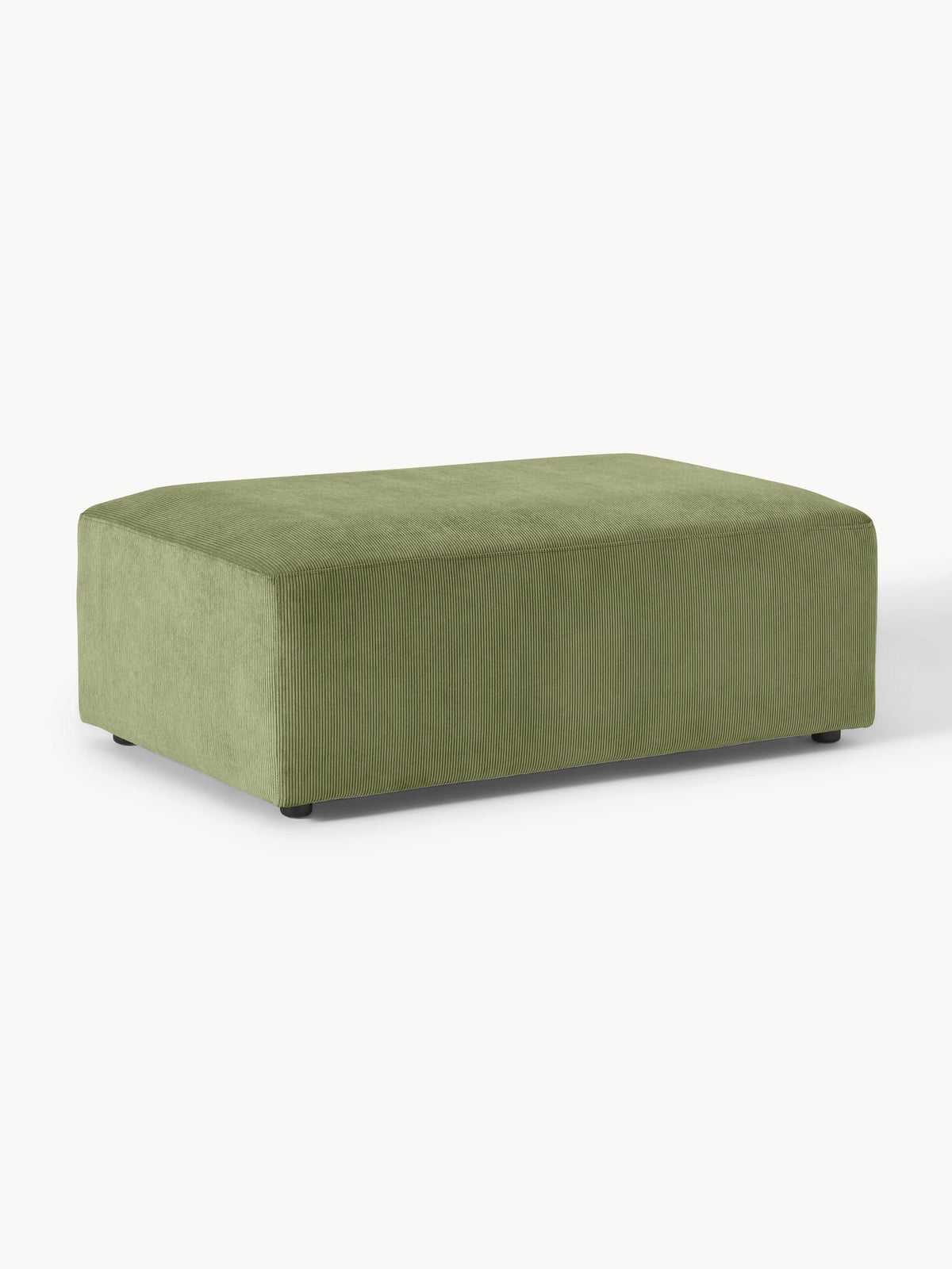 Melva Ottoman in Corduroy, XL, W 116 x D 72 cm