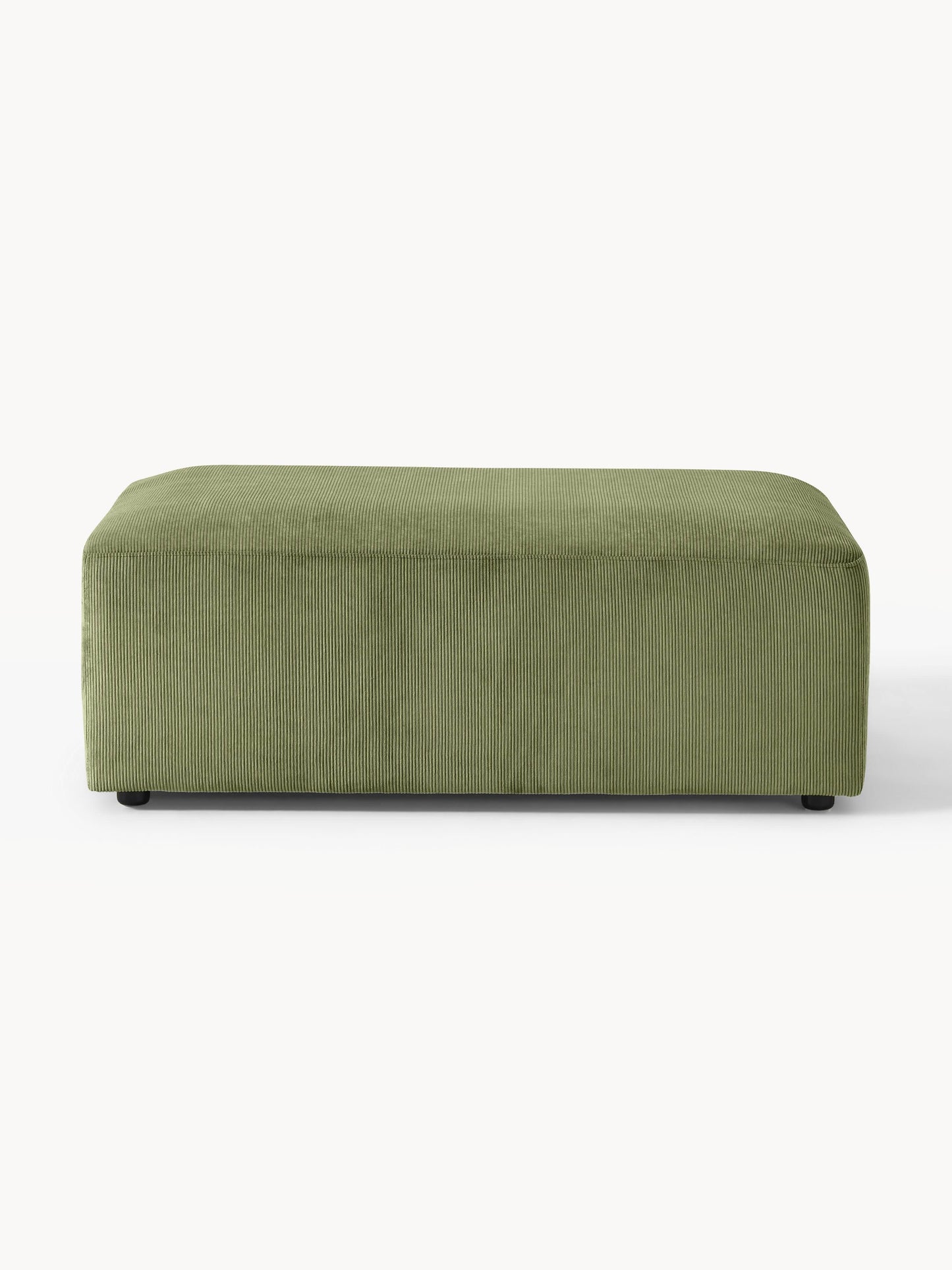 Melva Ottoman in Corduroy, XL, W 116 x D 72 cm
