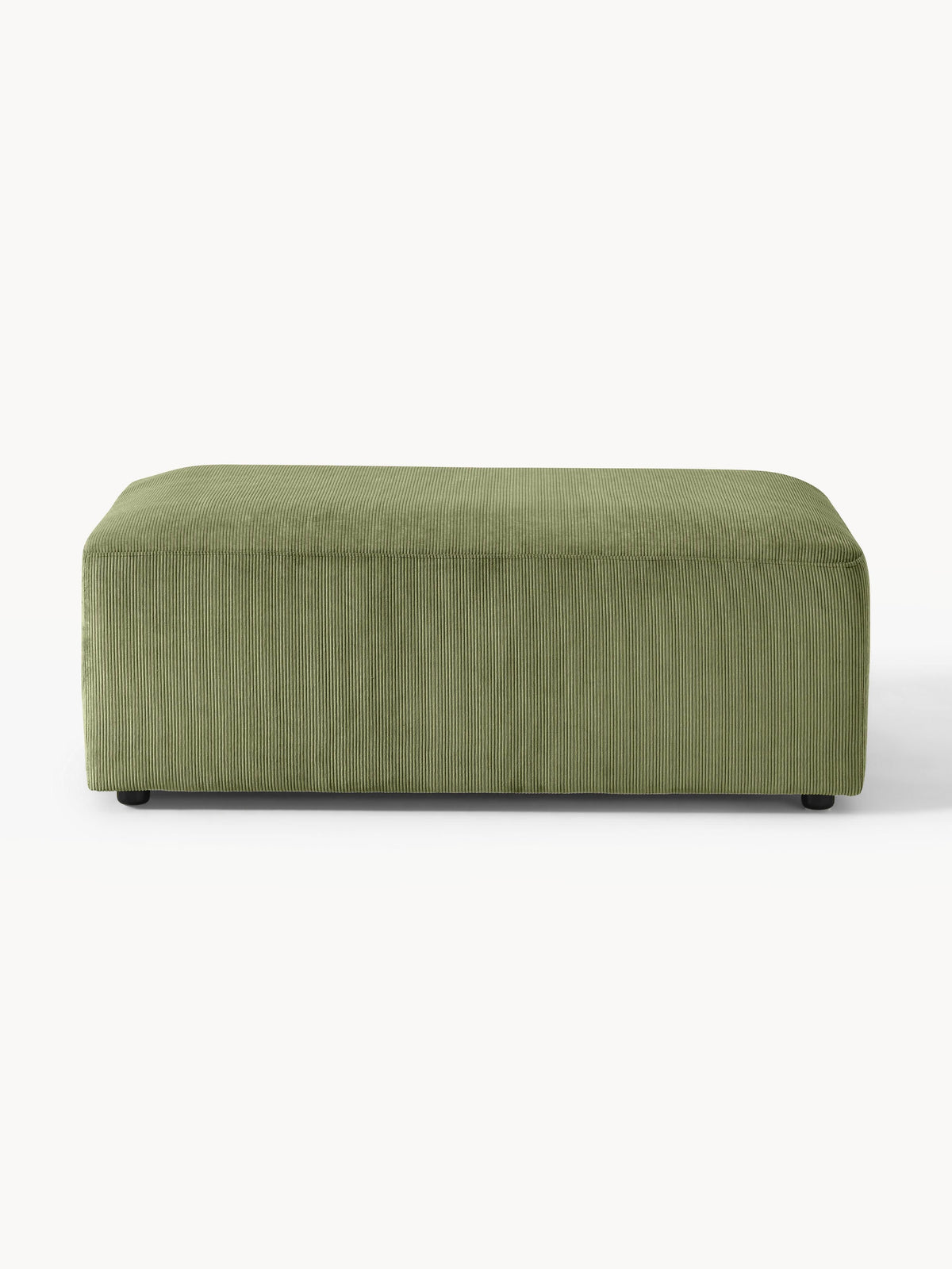 Melva Ottoman in Corduroy, XL, W 116 x D 72 cm