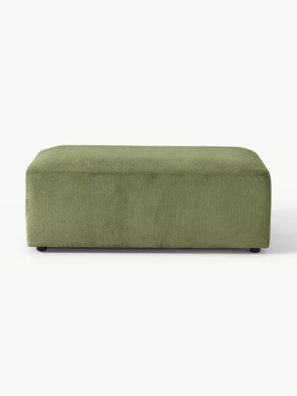 Melva Ottoman in Corduroy, XL, W 116 x D 72 cm