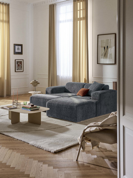 Melva Upholstered Ottoman, W 99 x D 72 cm